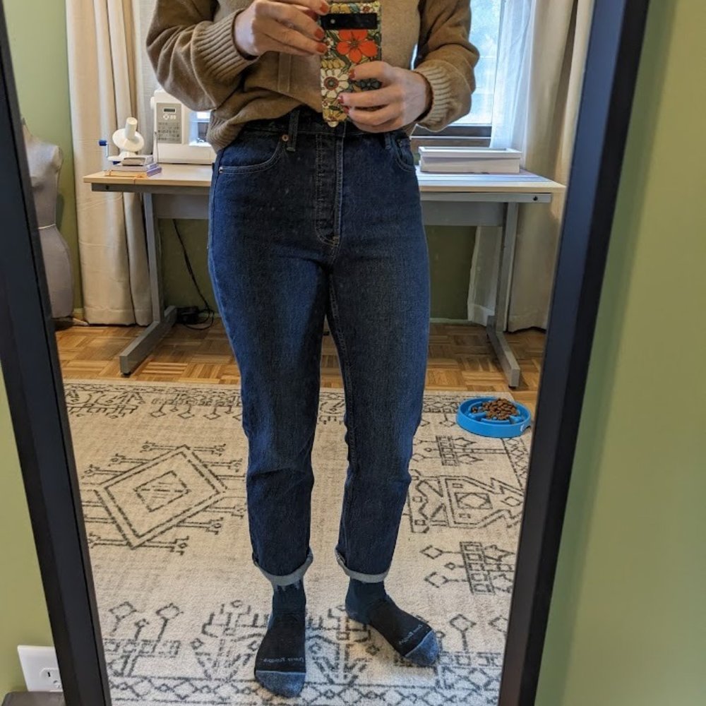 Gap Cheeky Straight High Rise 99% Cotton Jeans